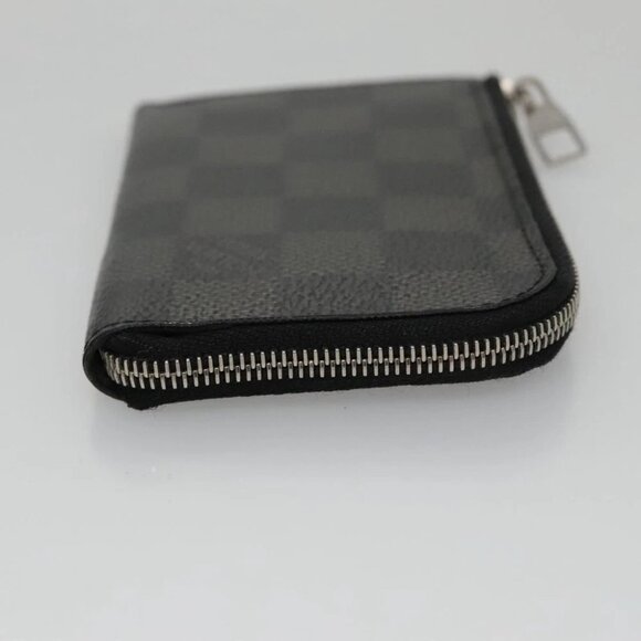 LOUIS VUITTON Damier Graphite Porte Monnaie Coin Purse N61237 LV Auth 93272V - Picture 4 of 14